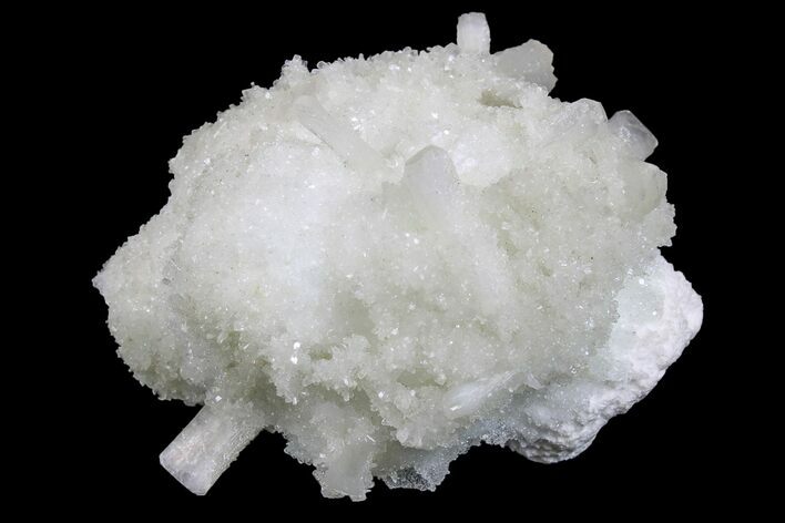 2.2" Stilbite and Apophyllite Crystals on Mordenite - India
